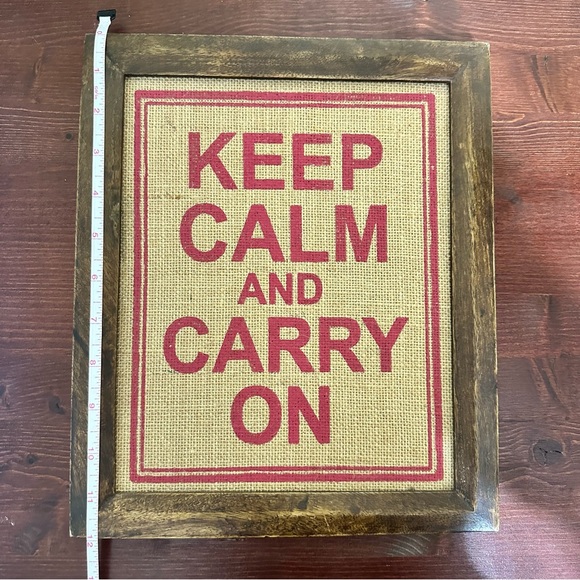 Keep Calm And Carry On Framed Picture - Picture 3 of 4